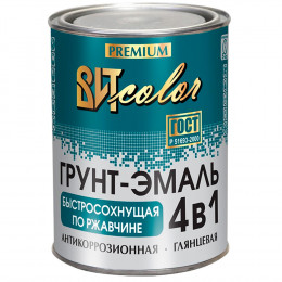 Эмаль 4в1 п/ржавчине ВИТколор белая 0,8кг быстросохн.