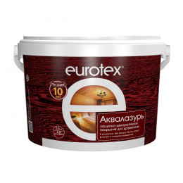 Защитно-декоративное покрытие для древесины Eurotex Аквалазурь,  утренний туман 2,5л