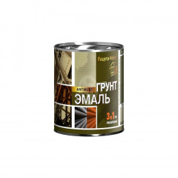 Эмаль 3в1 п/ржавчине РАДУГАМАЛЕР графит 0,9кг