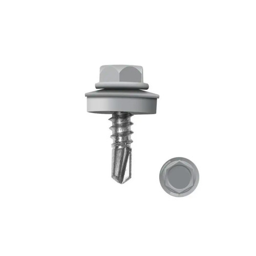 Саморезы кровельные 5,5х19 RAL 7004 (серый)