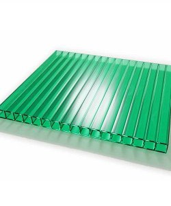 Поликарбонат сотовый зеленый 6 мм 2,1х12 м