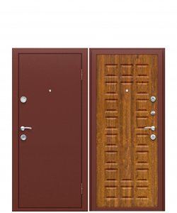 Дверь металлическая "Йошкар" Золотистый Дуб" 96L (левая)