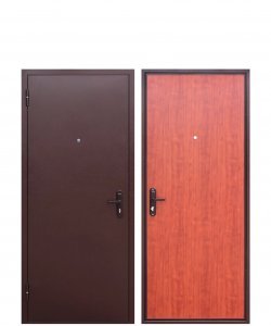 Дверь металлическая  ПРОРАБ 96R (правая) Рустикальный дуб