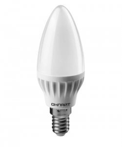 Лампа светодиодная 8Вт LED  Е27 С37(свеча)