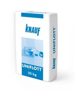 Шпаклевка на гипсовой основе высокопрочная "KNAUF Унифлот", 25 кг