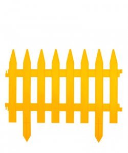Забор декор. "Рейка"28*300 см, желтый Палисад (65000)