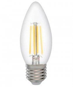 Лампа светодиодн. свеча LED-C35-6W/E14 матовая колба
