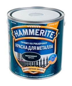 Эмаль HAMMERITE 0,75л (Моллотковая) Черная