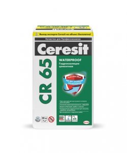 Гидроизоляция цементная обмазочная "Ceresit CR 65", 20 кг