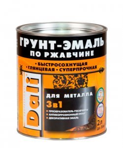 Эмаль 3в1 п/ржавчине DALI  оранжевая 0,75л