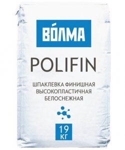 Шпаклевка полимерная финишная "ВОЛМА-Polifin", 19 кг